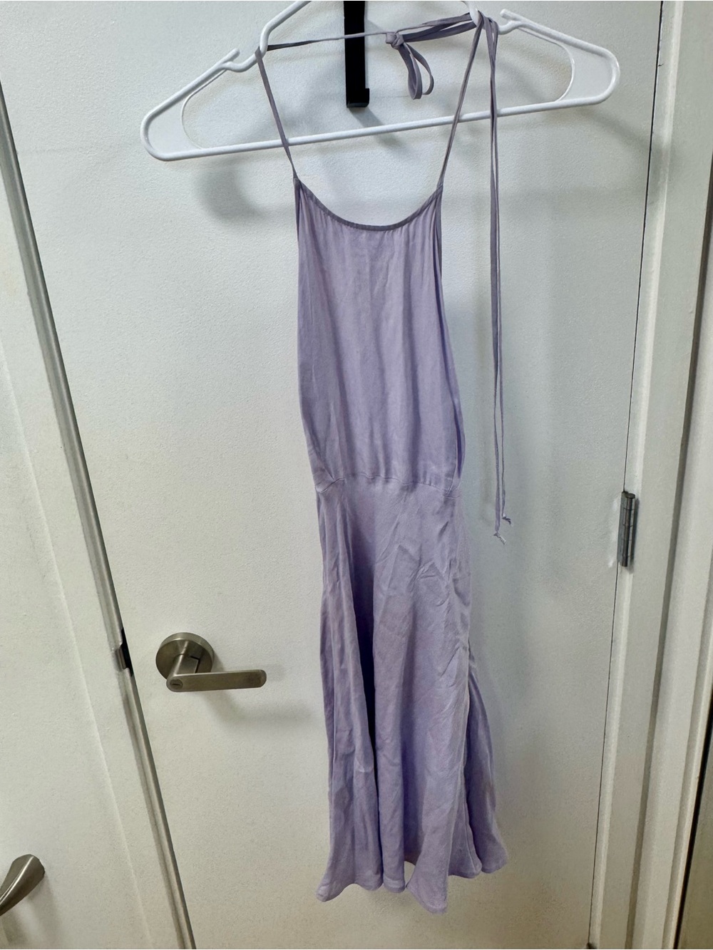 Zara Lavender Halter-Style Maxi Dress